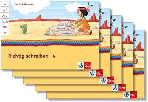Richtig schreiben 4: Übungsheft Paket (VE 5) Klasse 4 (Mein Anoki-Übungsheft)