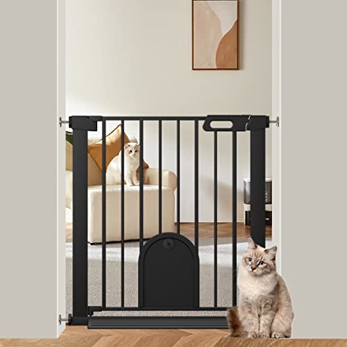 Barrière pour bébé avec porte pour chat de 74,9 à 81,3 cm de large — free download