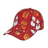 cappello da golf unisex regolabile e traspirante per attività quotidiane e all'aperto, pupazzo di neve regalo di natale, taglia unica, regalo di natale pupazzo di neve, taglia unica