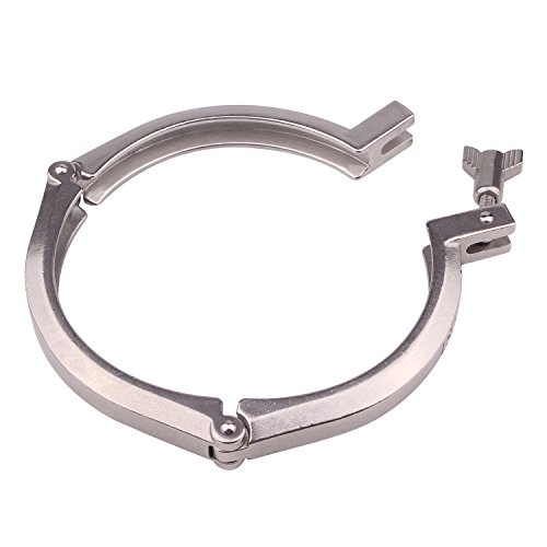 Image of DERNORD 6 Inch Three Segment Sanitary Clamp Stainless Steel 304 Tri Clamp Clover ((Tri clamp: 6 Inch))