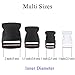 BEAULEGAN Plastic Buckles 1 Inch (Pack of 10) - Quick Side Release for Luggage Straps, Pet Collar, Backpack Repair, One Adjustable End, White