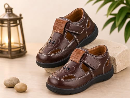 Image of Goal-1 Sandals Casual Fisherman Adjustable Sporty Summer Closed Comfortable Toe Sandals with Premium PU Padding For unisex kids-pack of 1(18 Months-4.5 Years)