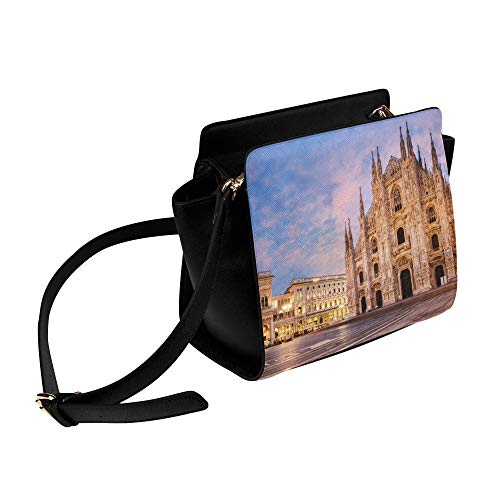 Large Crossbody Bags Unusual Beautiful Milan Cathedral Satchel Bag Crossbody Bags Travel Bags Duffel Shoulder Bags Luggage For Lady Girl Women Shoulder Bag For Women