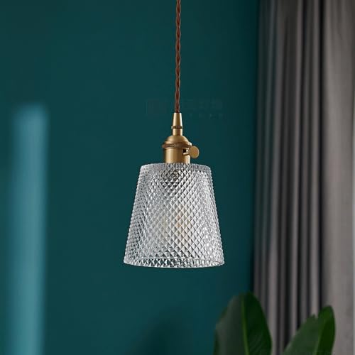 Lámpara colgante nórdica de cristal ideal para decorar balcones y dormitorios 6