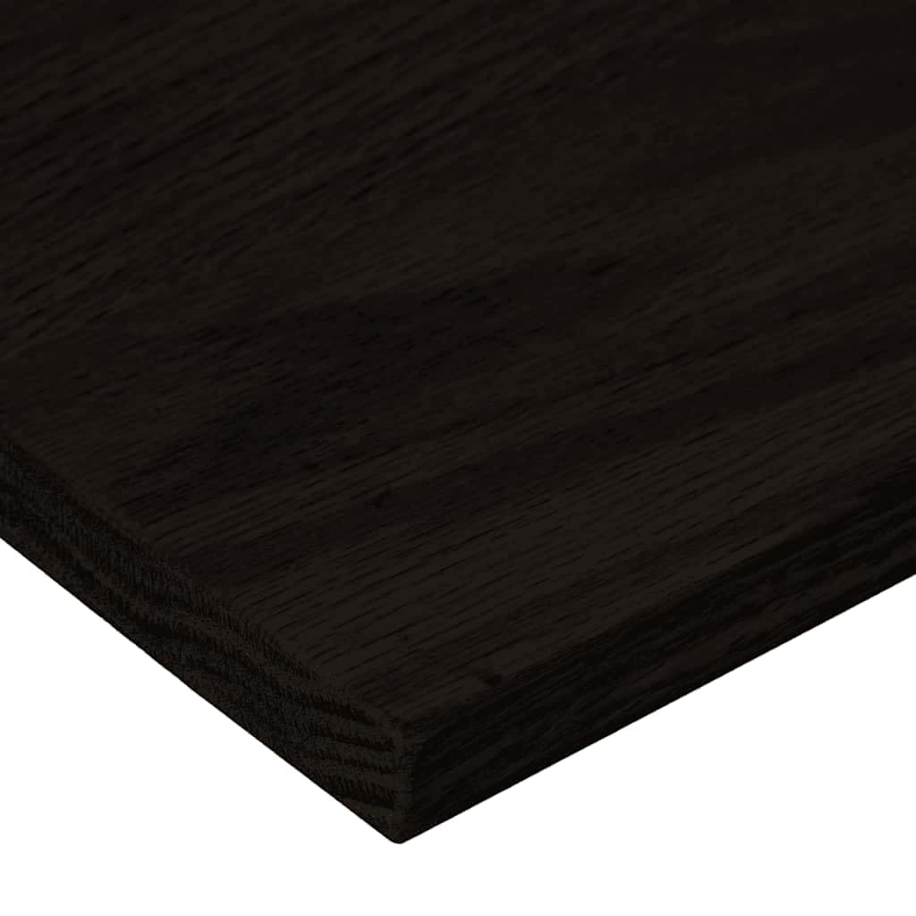 Générique 2-częściowe stopnie schodowe z litego dębu ciemnobrązowego 100 x 30 x 2 cm, solidne drewniane stopnie na schody i parapet