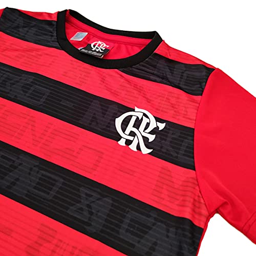 Camisa Flamengo Infantil Rubro Negro Oficial Tamanho:6;Cor:Vermelho/Preto