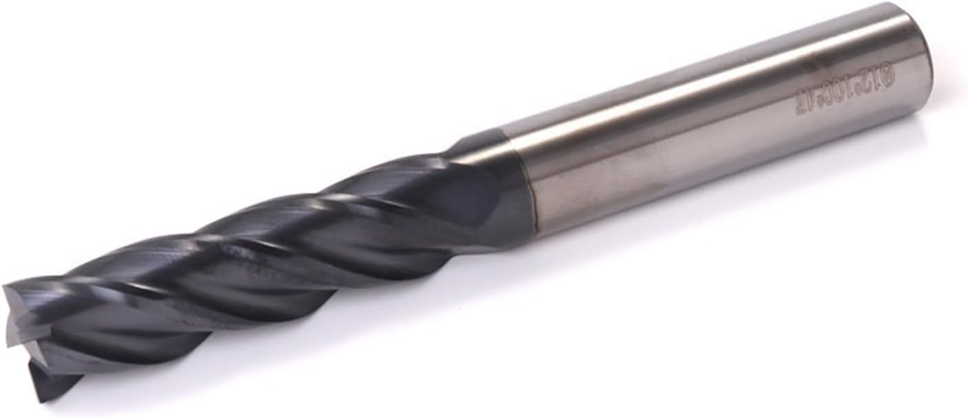 Thread milling Cutter 1 pcs Set Cutting HRC50 HRC60 HRC65 4 Flute 4mm 5mm 6mm 8mm 12mm Alloy Carbide Milling Tungsten Steel Milling Cutter End Milling(5pcs,HRC 50_10X10DX75L)