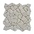 PEBBLETILE.CO Alpen White Random Mosaic, Tumbled Stone Back Splash Tiles for Kitchen Walls, Shower and Bathroom Floors, and Outdoor Areas (11.4" X 11.4")