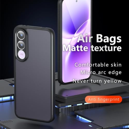 Image of Matte PC+TPU Phone Case for Vivo V70 FE 5G, Black