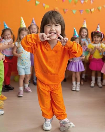 Disfraz de Sudadera Naranja para Niños de 4 a 17 Años miniatura 4