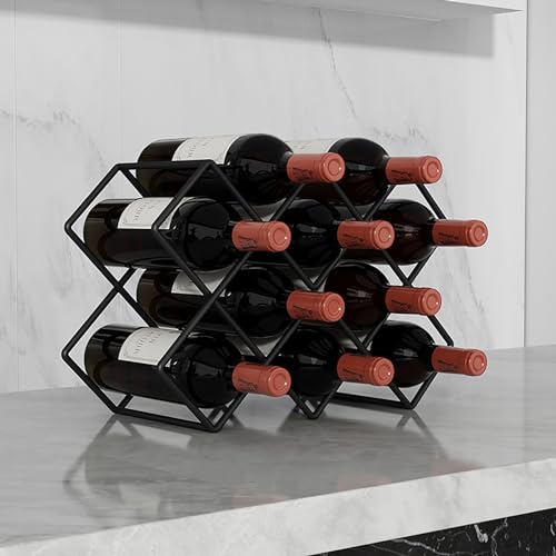 Soporte de botellas de vino vintage de hierro 25.5 cm miniatura 4