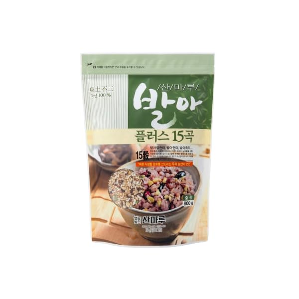 SANMARU Mehrkorn Reis & Getreide Set – 5/15/25-Korn Mix, Klebreis & Gerste – Gekeimt, Nährstoffreich, Perfekt für Reis, Bowls & Meal Prep (800g, 15-Korn Mix)