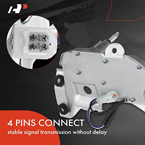 Image of A-Premium Rear Windshield Wiper Motor Compatible with Subaru & Saab | for Subaru Impreza 2005-2007, Saab 9-2X 2005-2006, 4-Pin