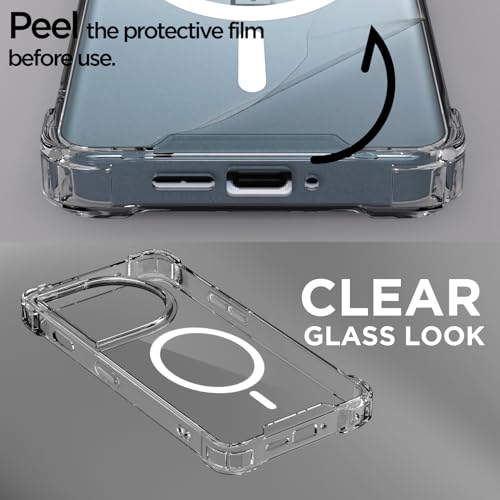 Image of Pikkme Back Cover for OnePlus 11R 5G Mag-Safe Shockproof PC + TPU Protective Case Magnetic Support Bumper Case (Transparent Mag-Safe)