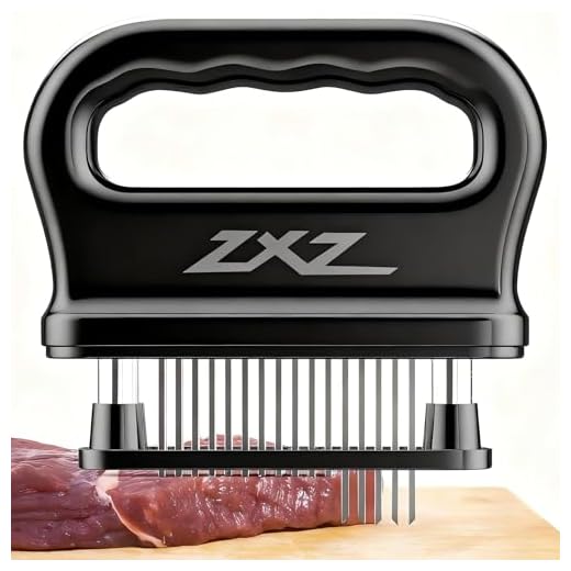 ZXZ Meat Tenderizer, 48 Stainless Steel Sharp Needle Blade, Heavy Duty Cooking Tool for Tenderizing Beef, Turkey, Chicken, Steak, Veal, Pork, Fish, Christmas Cooking Set