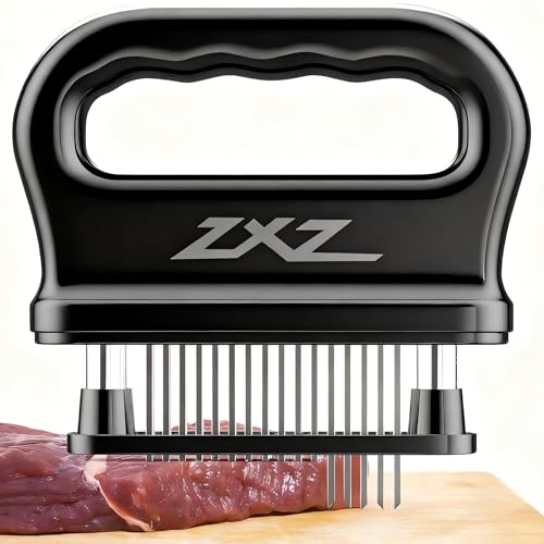 ZXZ Meat Tenderizer, 48 Stainless Steel Sharp Needle Blade, Heavy Duty Cooking Tool for Tenderizing...