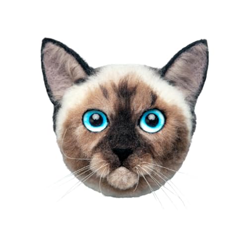 Image of MeowPick Needle Felting Kit with Cat Head Mold, Animals Needle Felting Set, DIY Wool Felt Materials Set with Felting Tool and Instruction for Quick Needle Felting Craft (Siamese)