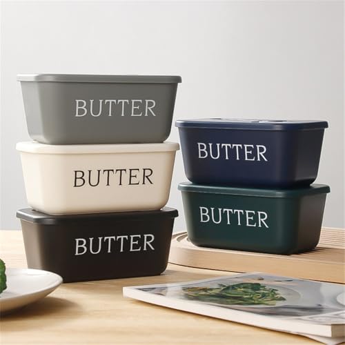 Butter Dish with Lid, Butter Container with Spatula Holder Perfect for Room Decor Kitchen Decor (Gray) - Image 6