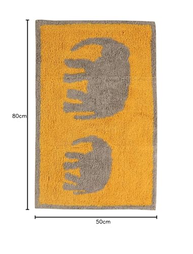Image of SASHAA WORLD Elephant Patterned Bathmat 50 X 80 cm