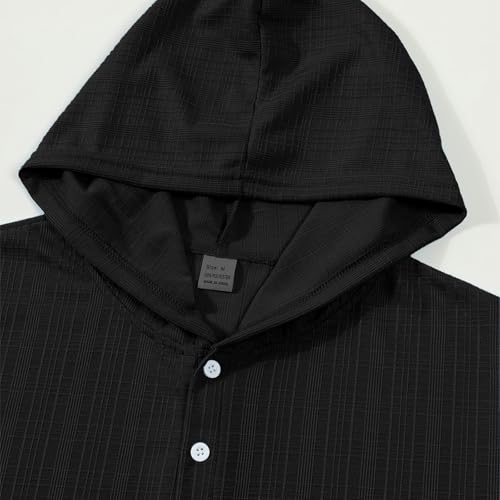 Mens Hoodie with 1/4 Zipper Up Casual Summer Tops Athletic Shirts Short Sleeve Plain Tops Fitted Muscle Shirts4