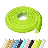 L型テーブルエッジプロテクター、2M、5M、10M、複数色ソフトNBRラバーフォーム、金属フレームデスクカウンターシャープコーナー用(Grass green,2M)