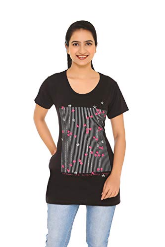 Image of In Love Women's Plus Size Longline T-Shirt with Side Pocket, 3 /4 Sleeve, Crew Neck