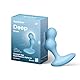 Satisfyer, Bluetooth Analplug, Satisfyer Deep Diver Connect App, aus Silikon, wasserdicht (IPX7), Farbe:blau