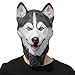 PartyHop Husky Dog Mask Animal Latex Full Head Mask Fancy Dress for Halloween Carnival Costume Party