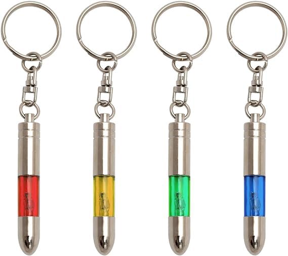 4 PCS Anti-Static Keychain Gadgets, Car and Human Static Eliminators, High Voltage, Guard
