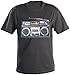Produktbild infactory Leucht T-Shirt: Ghettoblaster-LED-T-Shirt mit Equalizer, Gr. S (T-Shirts mit LED-Beleuchtung)