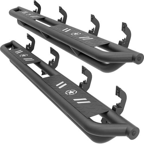 Estribos laterales acero negro para Silverado Sierra Crew Cab miniatura 1