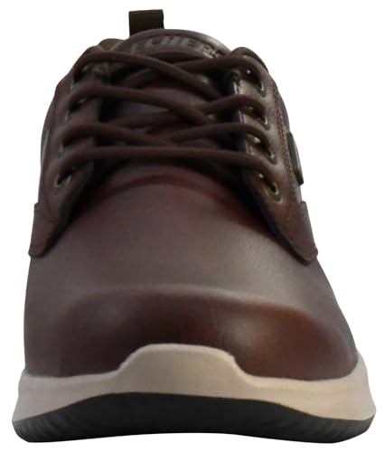 Image of Skechers Men's Delson-Antigo Oxford | Casual, Waterproof, Air-Cooled Memory Foam, Leather, Slip-On