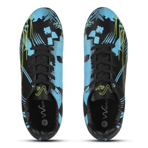 Image of Wavvy Football Shoes for Mens | Lightweight Synthetic Leather Upper, High Shear Strength TPU Sole | Football Studs for Adult, Men & Boys | Football Cleats | Football Sports Shoes