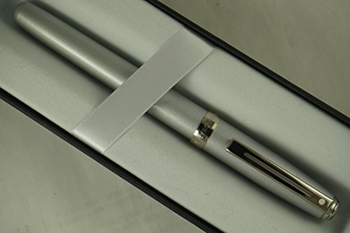 Image of Sheaffer Prelude Rollerball Pen, Silver Shimmer with Nickel Appointments with Blue Refill