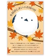 Amazon | 年賀状じまい ハガキ 10枚入り【年内にお知らせ】私製はがき