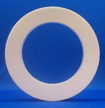 10 pc EPS Polystyrene Wreaths 12"X2" White Craft Styrofoam Floral Ring