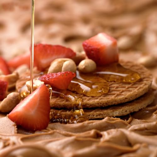 Image of Honey Stinger Organic Peanut Butter Strawberry Waffle, Energy Stroopwafel for Exercise, Endurance and Performance, Sports Nutrition for Home & Gym, Pre & During Workout, 16.96 Ounces (Pack of 16)