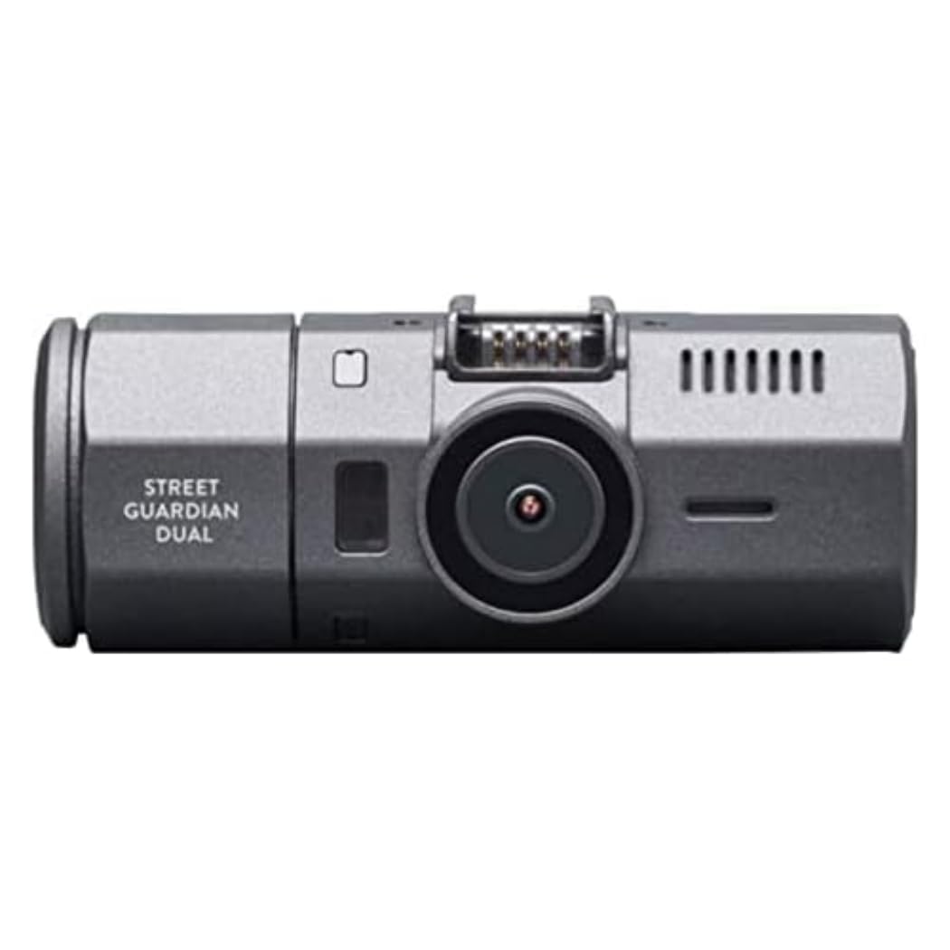 Midland Street Guardian Dual Telecamera, Doppia Video Camera da Auto con Cycle Recording, Grandangolo 160° out + 120° in, Black Box, Cavo Presa Accendisigari e Cavo USB
