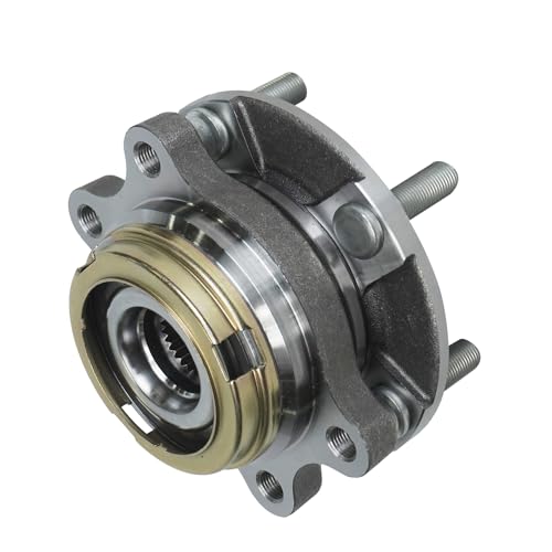 Image of Detroit Axle - Front Wheel Bearing Hubs for 03-07 Nissan Murano, 04-09 Quest, 2 Wheel Bearing & Hubs 2003 2004 2005 2006 2007 2008 2009 Replacement
