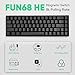 MONSGEEK FUN68 Rapid Trigger Gaming Keyboard 8k SP HE Tri-Mode 65% Black Keyboard, Flash Magnetic Switch