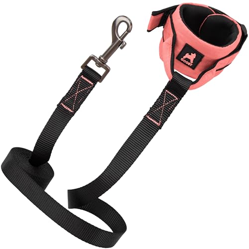 Image of Gooby Ripstop Z Wristband Surfer Leash, Pink, 6 FT | Hands-free wristband; Ripstop scratch-resistant; 6 ft; Adjustable hook-and-loop fastener; Match your harness