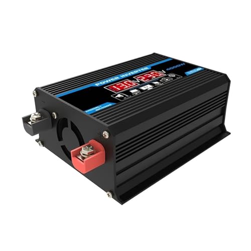 Inversor Corriente 12 V/220 V 4000 W Onda Sinusoidal Modificada Inversor Inteligente CC 12 V A CA 220 V Transformador Convertidor Fuente Alimentación Inversor Onda Pura Convertidor