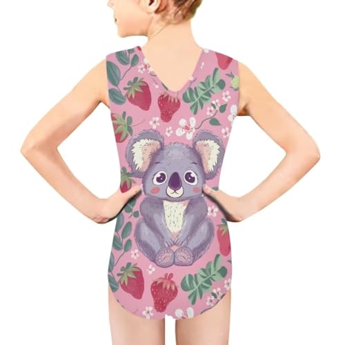 Image of Girls' Swimwear for 3-14 Cartoon Bathing Suit Girl Swimsuit Gym Leotard