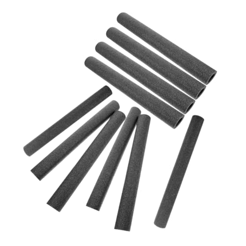 Tofficu 10 Piezas Mangas Aislantes para Tubos de Espuma Pe Protección Contra y Heladas Mangos para Tubos Aislamiento Térmico para Piscinas y Aire Acondicionado Negro