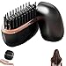 Growalleter Mini Peine Alisador de Cabello – 2 en 1 Peine Alisador Inalámbrico y Portátil y Peine Caliente Voluminizador, Calentamiento Rápido en 30s, Anti-quemaduras (Negro)