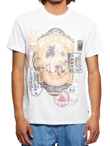T-Shirt Guess Homme Eco World Stamp idéal pour un look urbain