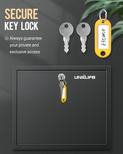 Uniclife Caixa de sugestões com trava e compartimento para chave, caixa de correio montada na parede