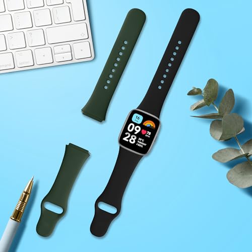 Correas de silicona para Xiaomi Redmi Watch 3 Active, pack 2 miniatura 2