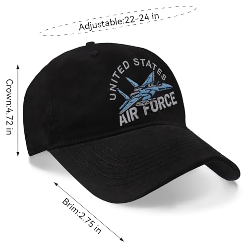 Image of U.S. Air Force Hats for Men Women Adjustable Size Baseball Cap