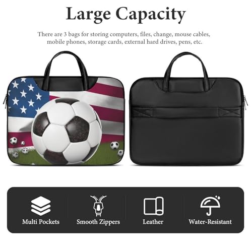 Bolso Maletín para Laptop 15.6 Pulgadas Impermeable Cuero miniatura 5